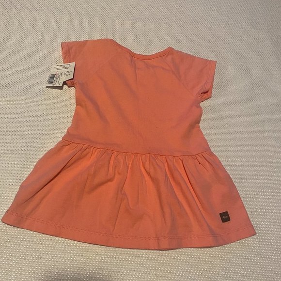 Tea collection NWT, baby girl's 6-9 mos pink kite raglan skirted baby dress. - Picture 3 of 8